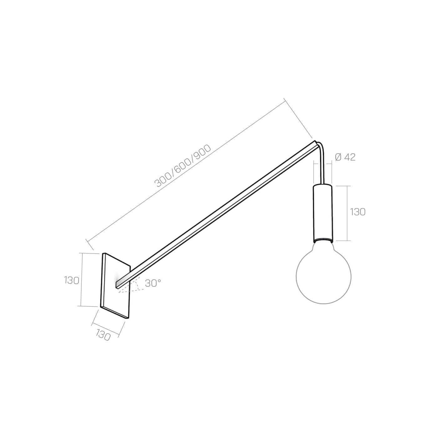 SAMPEI - E27 30° technical details