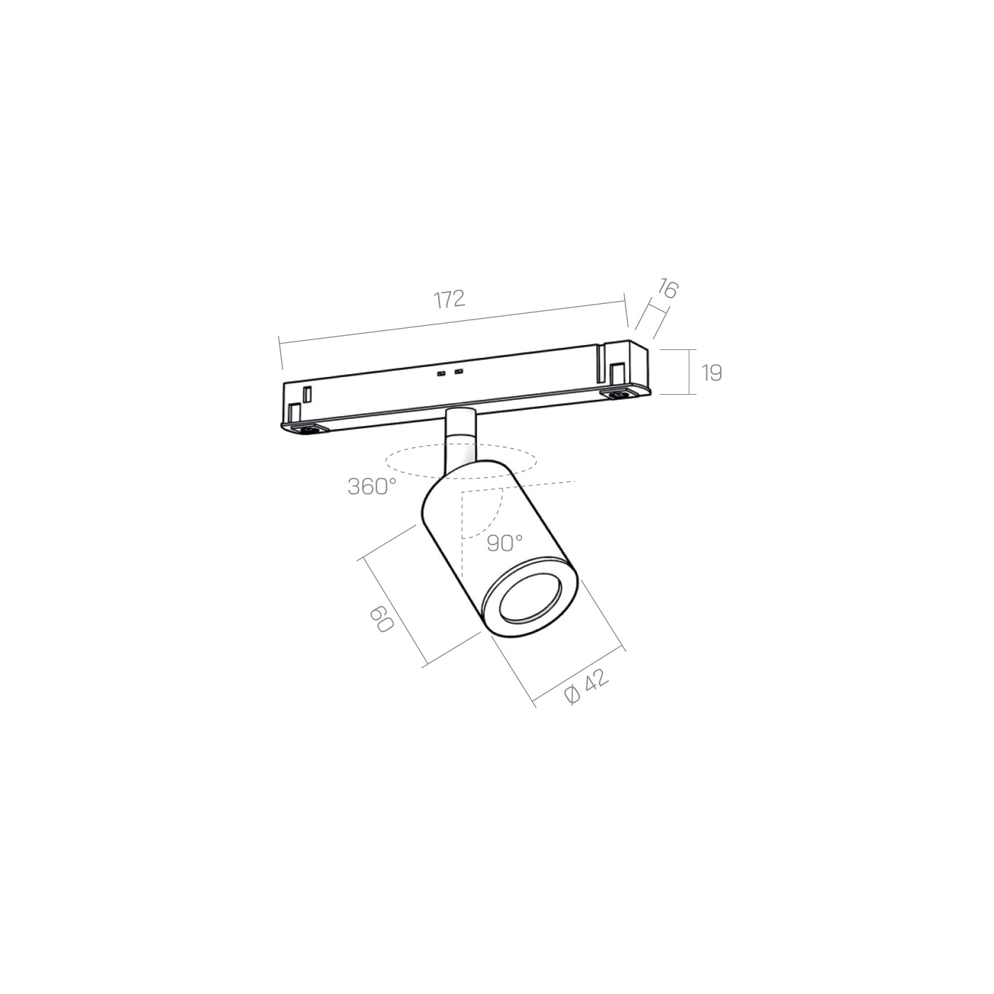 Faretto 48V CRICCO 6 - binario technical details
