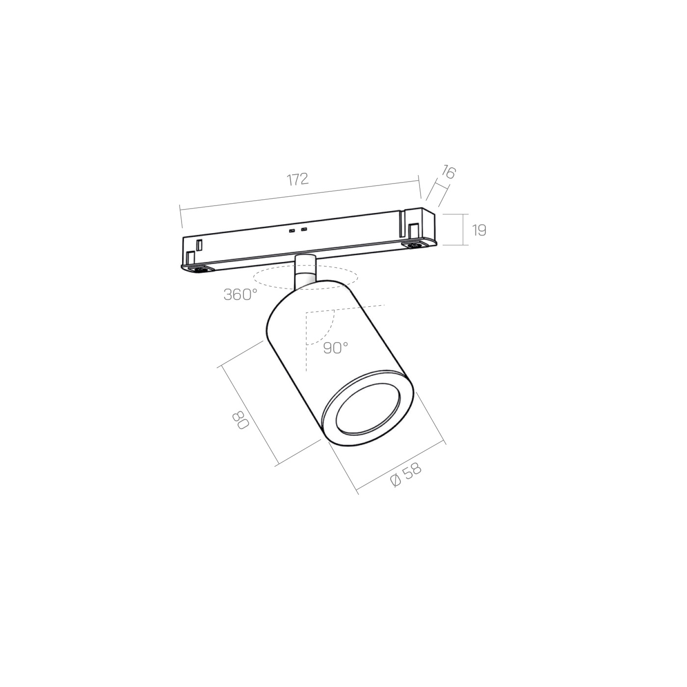 Faretto 48V CICCIO 8 - binario technical details