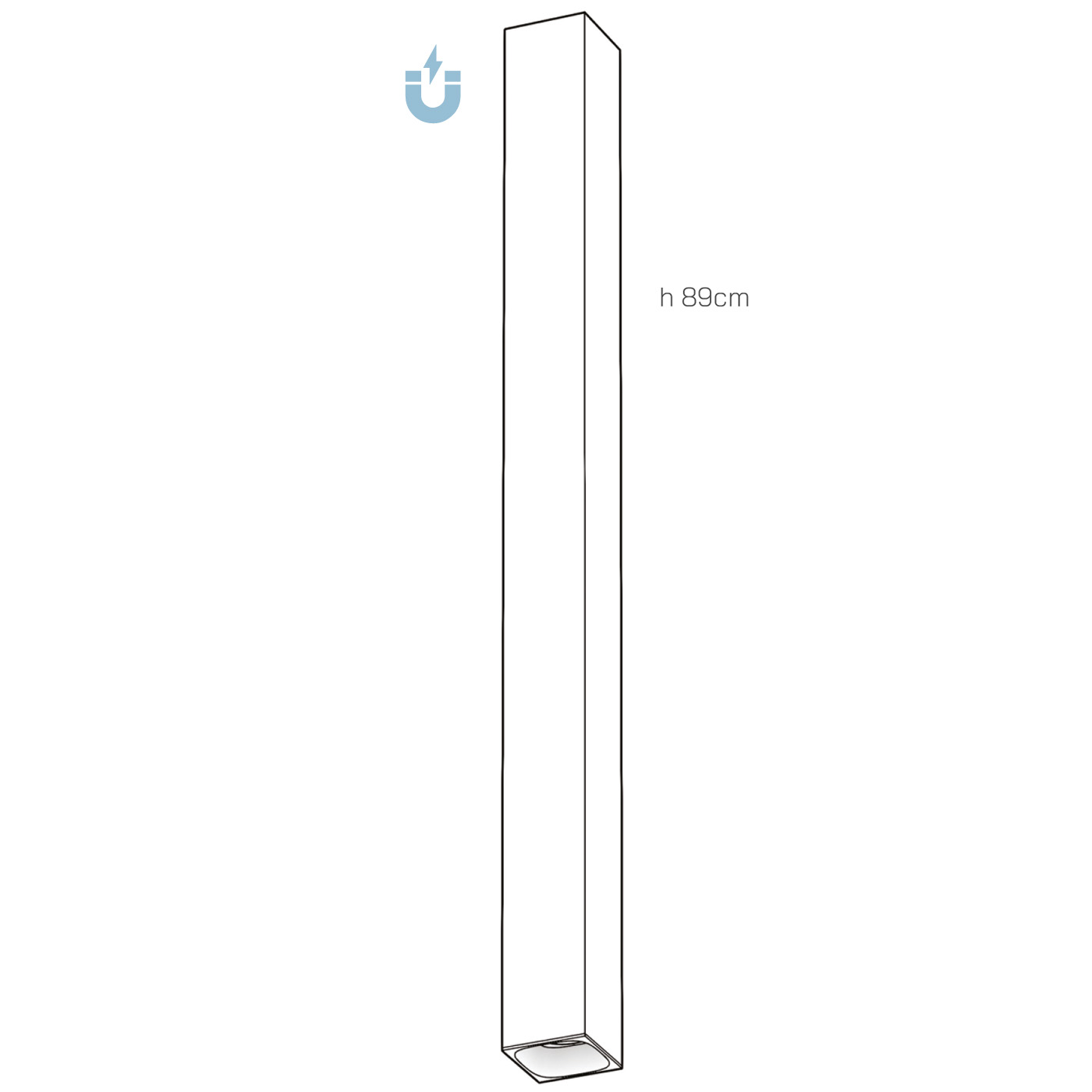 Plafoniera QUBETTO 89 technical details