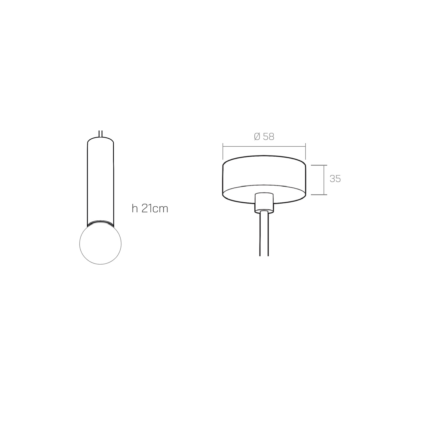 Organo CICCIO E27 21 - plafone technical details