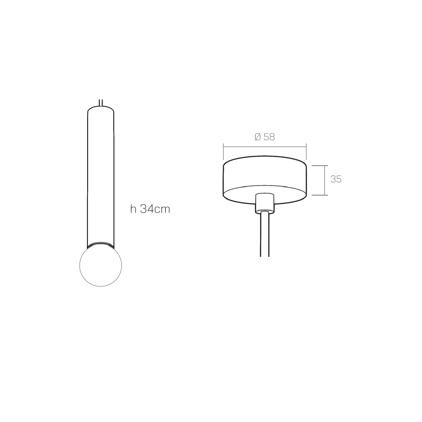 Organo CICCIO E27 34 - plafone technical details