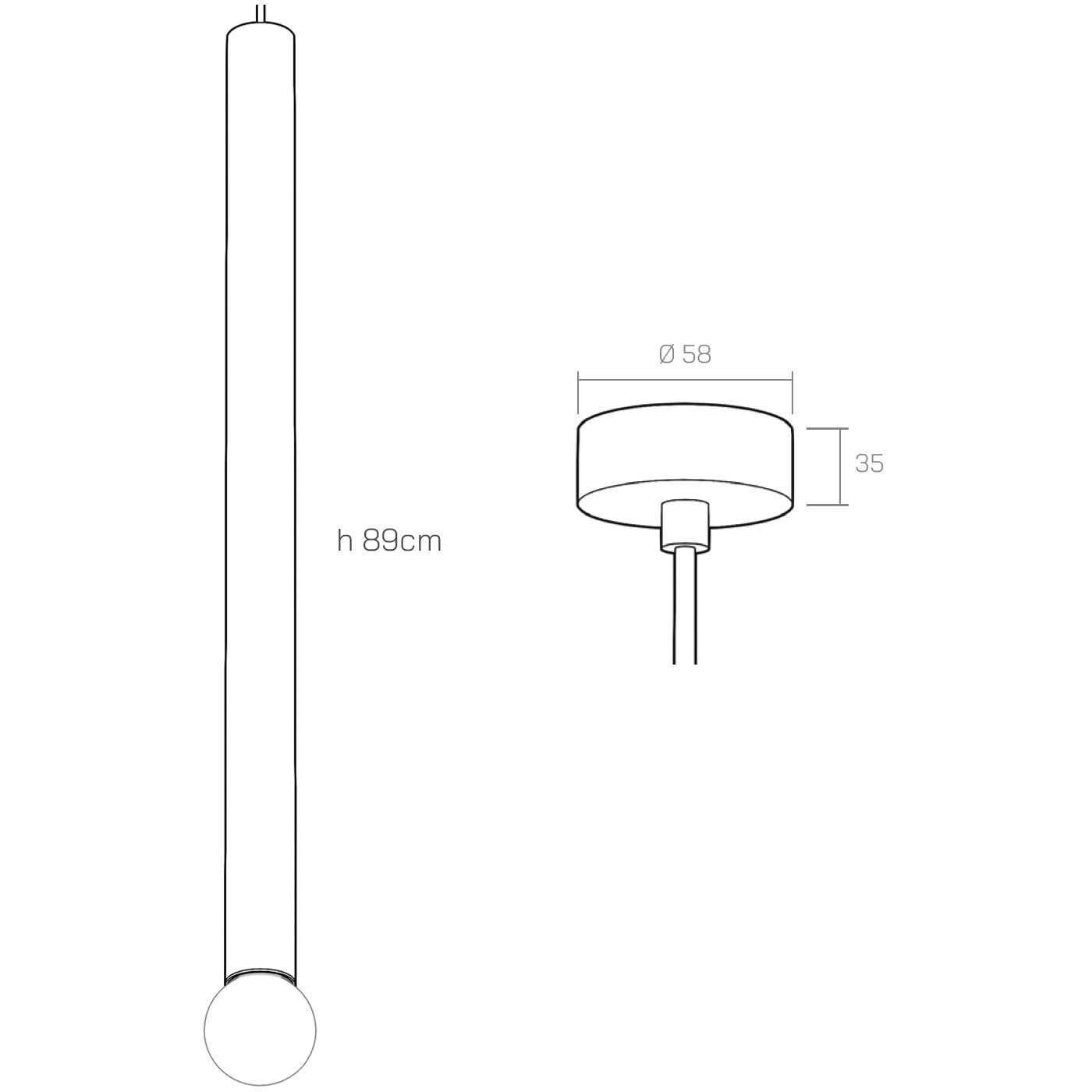Organo CICCIO E27 89 - plafone technical details
