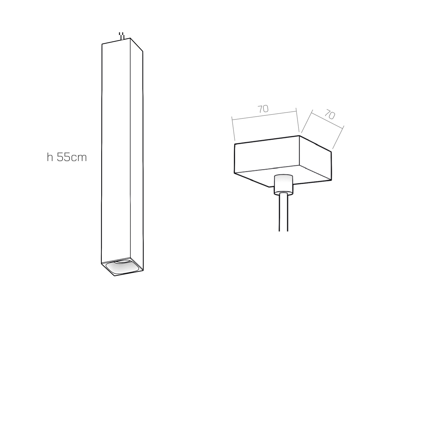 Organo QUBETTO 55 - plafone technical details